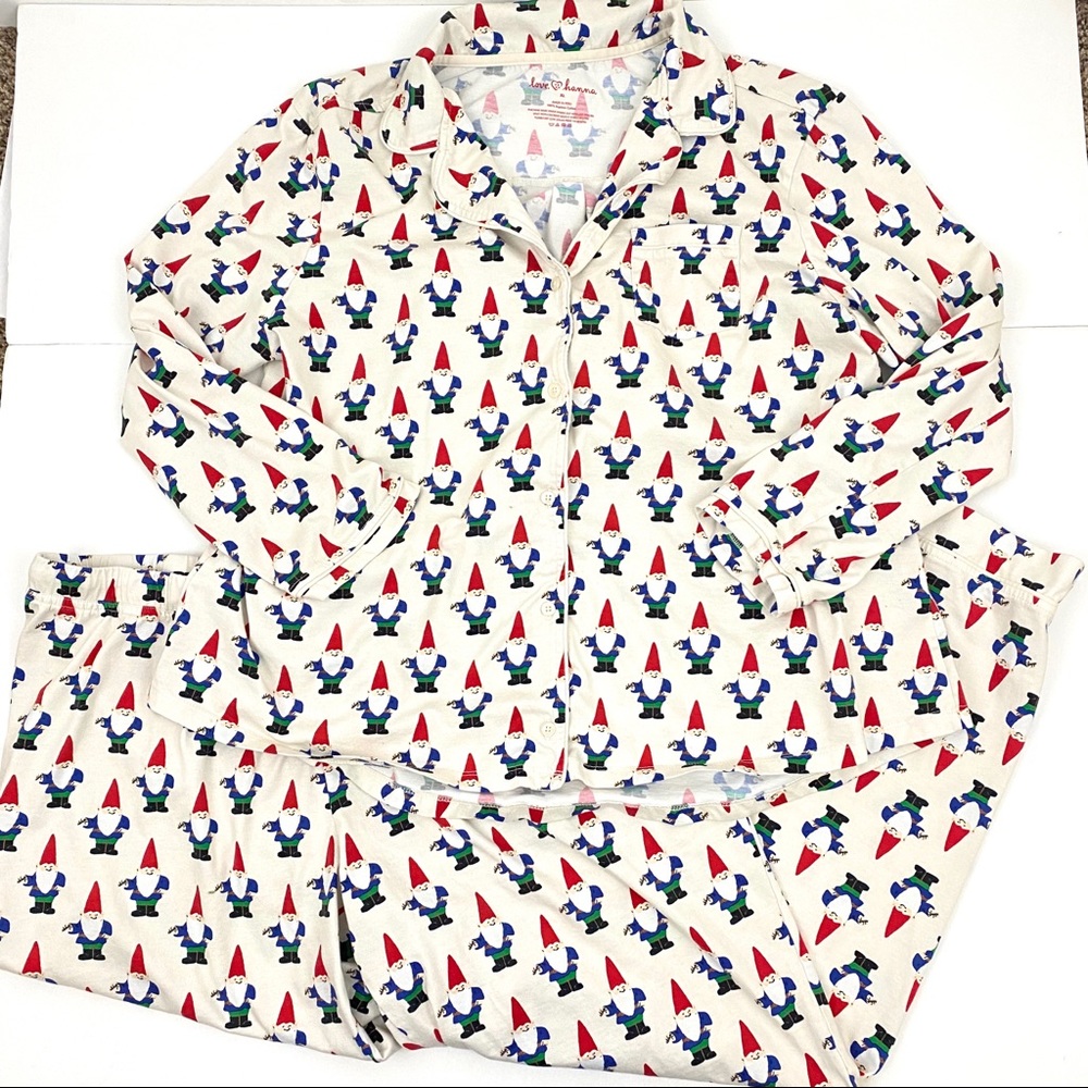 Love Hanna Andersson XL Pajama Set Gnomes Cotton